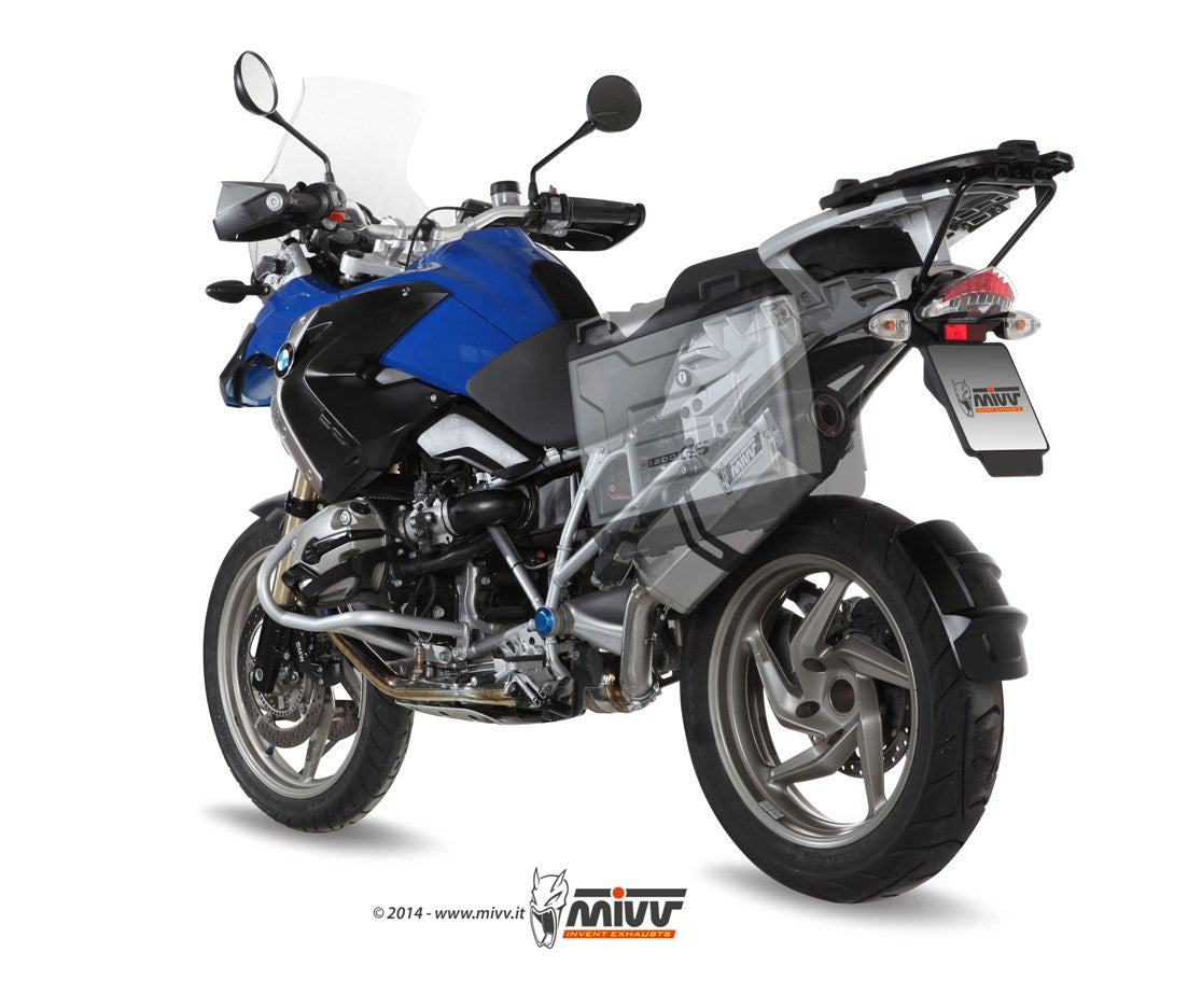 MIVV Slip-on, Speed Edge Stainless Steel, Standard Exhaust For BMW R 1200 GS / Adventure 2004-2007