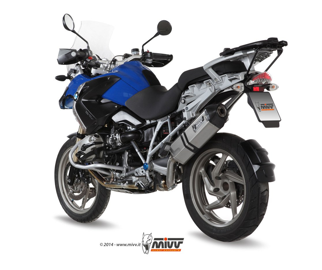 MIVV Slip-on, Speed Edge Stainless Steel, Standard Exhaust For BMW R 1200 GS / Adventure 2008-2009