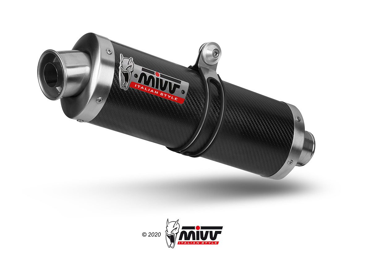 MIVV Slip-on, Oval Carbon, Standard Exhaust For BMW HP2 Enduro 2005-2009