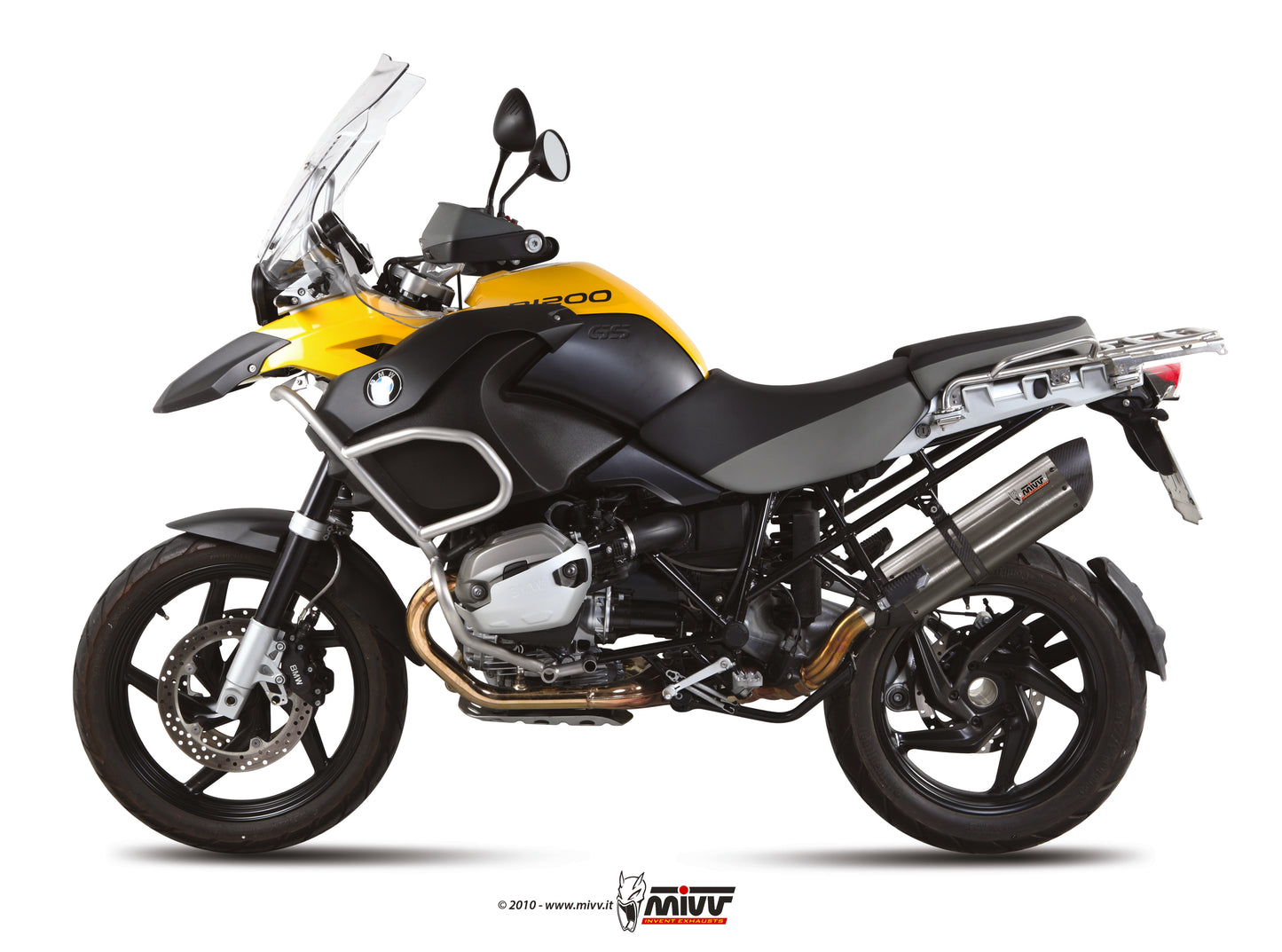 MIVV Slip-on, Suono Stainless Steel, Standard Exhaust For BMW R 1200 GS / Adventure 2010-2012
