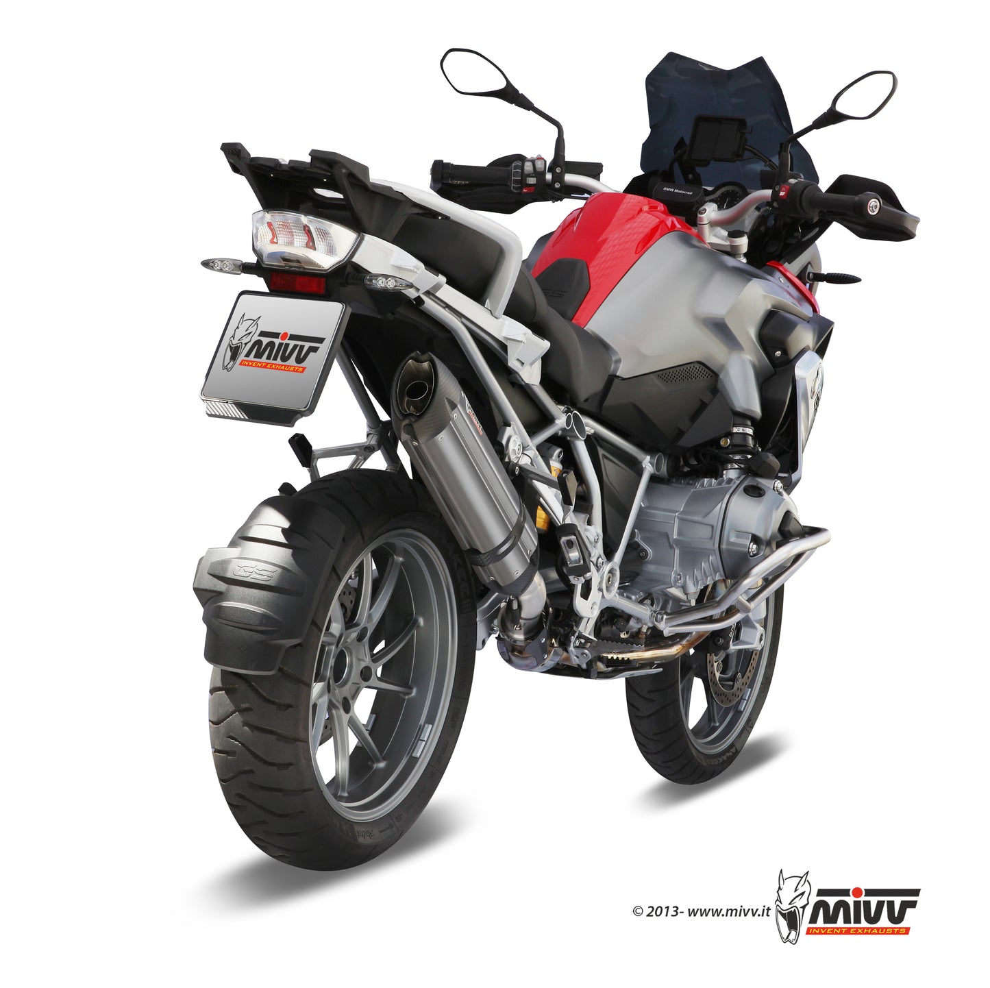 MIVV Slip-on, Suono Stainless Steel, Standard Exhaust For BMW R 1200 GS / Adventure 2013-2018