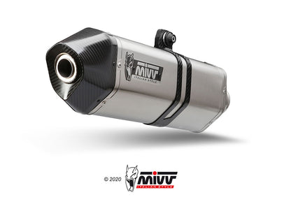 MIVV Slip-on, Speed Edge Stainless Steel, Alto/High up Exhaust For BMW S 1000 XR 2015-2019