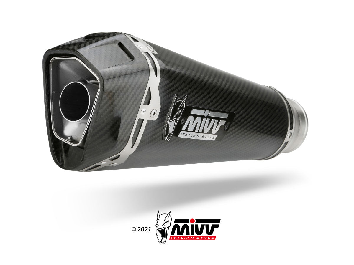 MIVV Slip-on, Delta Race Carbon, Standard Exhaust For BMW S1000R 2017-2020
