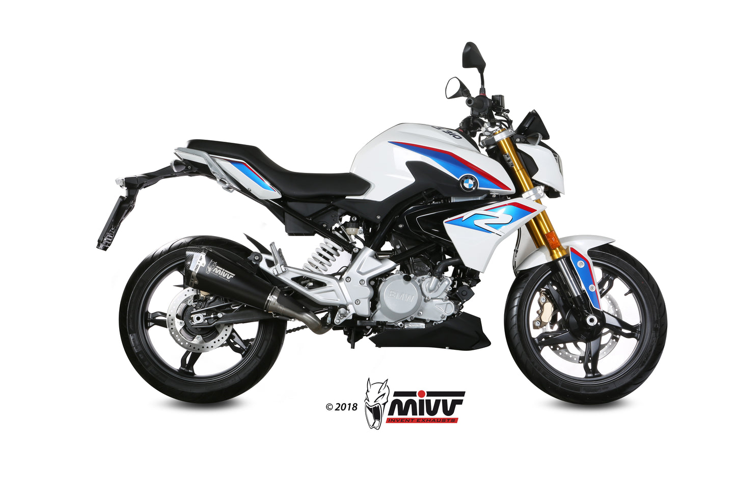 MIVV Full System 1X1, Delta Race Black, Standard Exhaust For BMW G310 R 2018-2021