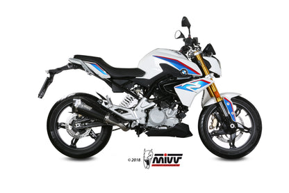 MIVV Full System 1X1, Delta Race Black, Standard Exhaust For BMW G310 R 2018-2021