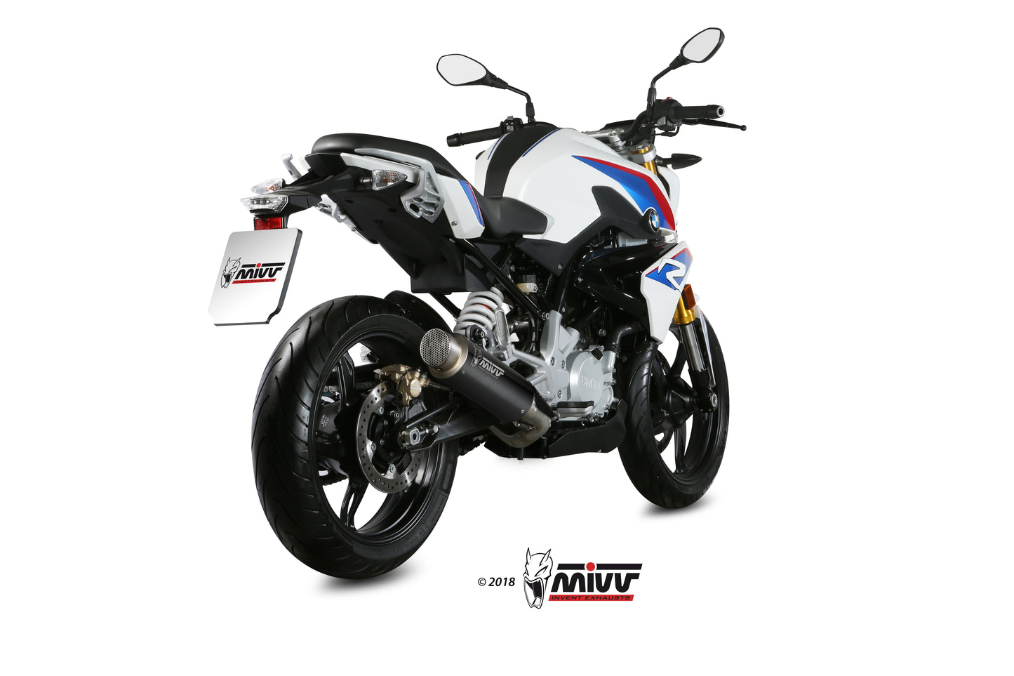 MIVV Full System 1X1, GPpro Black, Standard Exhaust For BMW G310 R 2018-2021
