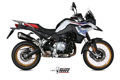 MIVV Slip-on, Delta Race Black, Standard Exhaust For BMW F 750 GS / F 850 GS 2018-2021