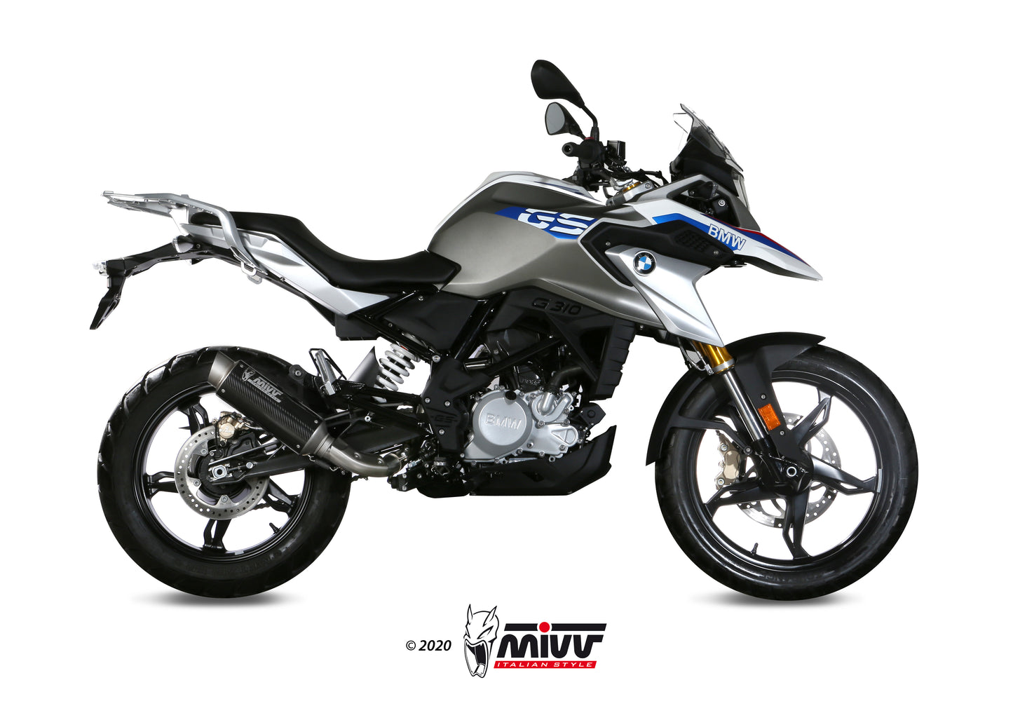 MIVV Full System 1X1, GPpro Carbon, Standard Exhaust For BMW G310 GS 2017-2021