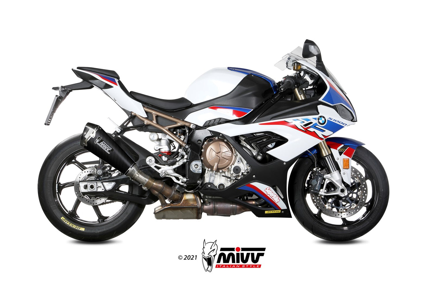 MIVV Slip-on, Delta Race Carbon, Standard Exhaust For BMW S1000R 2019-2022
