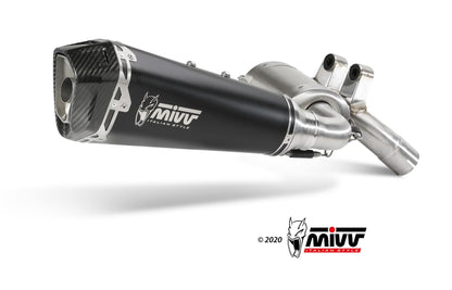MIVV Slip-on, Delta Race Black, Standard Exhaust For BMW F 900 XR 2020-2021