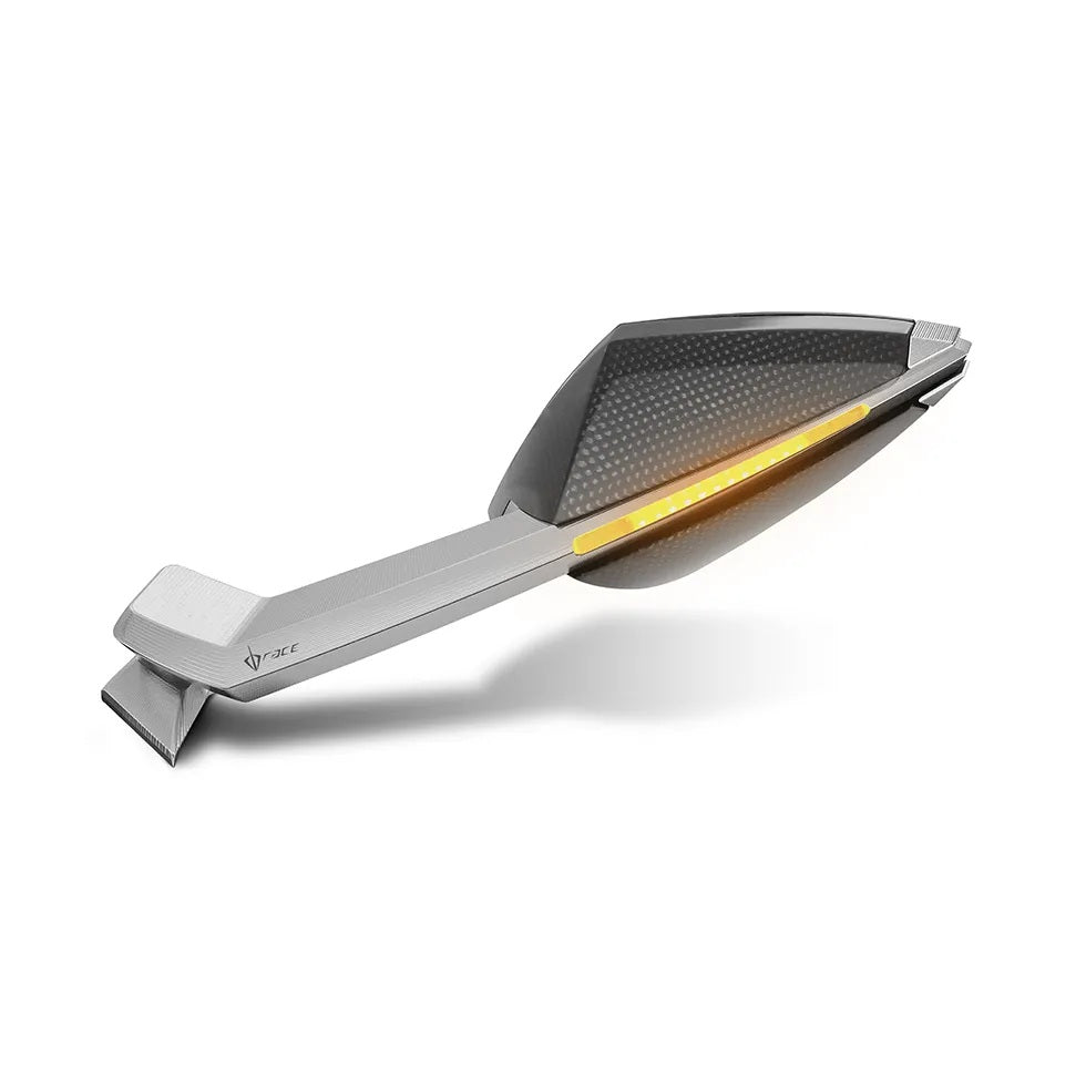 DB Race BLADE Mirrors With Indicators - Universal M8 Stem Mount