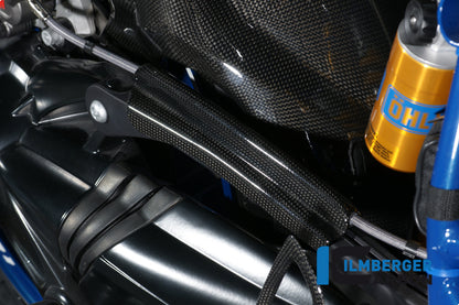 Ilmberger Carbon Brake Pipe Cover, Carbon for the BMW R 1200 GS '04-12, HP 2 Megamoto '08-13, HP 2 Sport '08-12, R 1200 S '06-08, R 1200 R '07-14, R Nin T/Racer '14-17, R Nine T Scrambler/Urban GS 2016