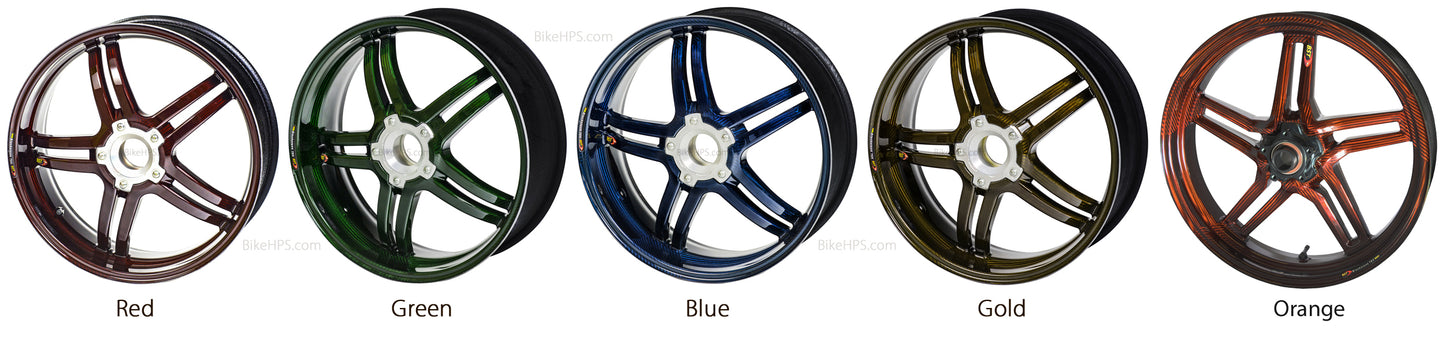 BST Diamond TEK 5 Spoke Carbon Fiber Rear Wheel for the Honda RC51 SP1 / SP2 (00-05) - 6.0 x 17