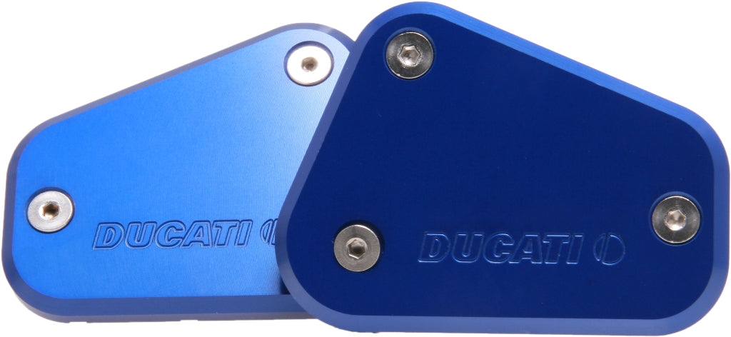Oberon Billet Front Brake & Clutch Reservoir Caps for the Ducati GT1000, Multistrada 1000  ST3/ST4S  and Streetfighter/S