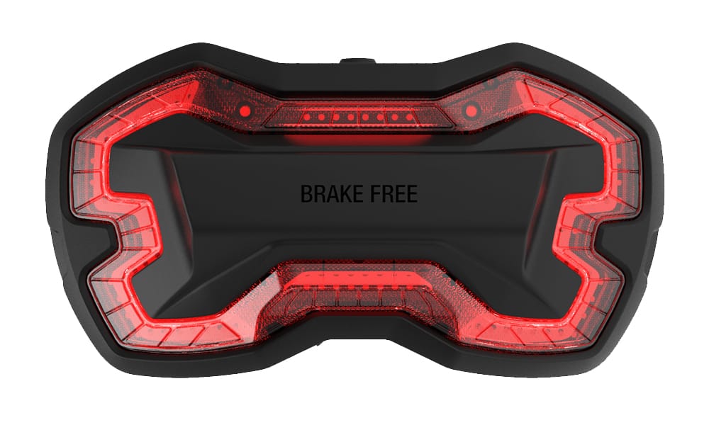 Brake Free Smart Helmet Brake Light - Black or White - USB-C