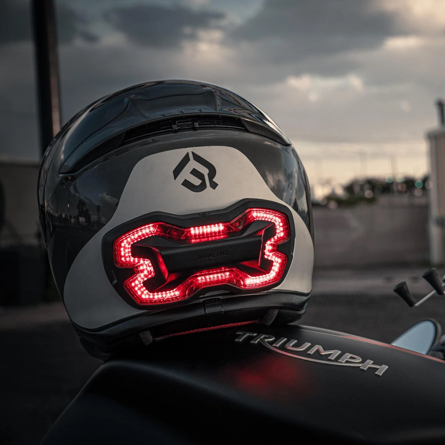 Brake Free Smart Helmet Brake Light - Black or White - USB-C