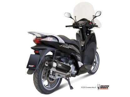 MIVV Full System 1x1, Urban Stainless Steel, Standard Exhaust For Honda SH300 2007-2014
