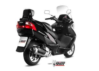 MIVV Full System 1x1, Urban Stainless Steel, Standard Exhaust For Suzuki Burgman 400 2003-2006