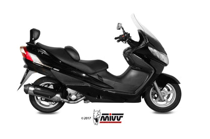 MIVV Full System 1x1, Urban Stainless Steel, Standard Exhaust For Suzuki Burgman400 2003-2006
