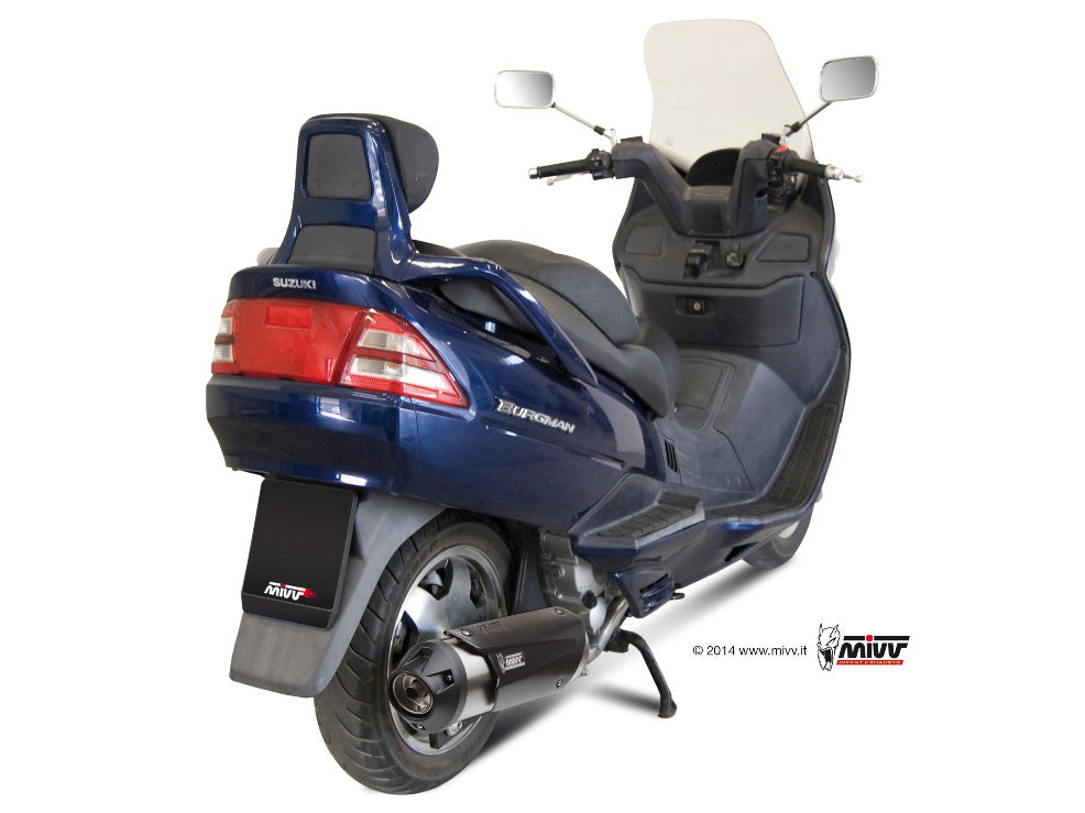 MIVV Full System 1x1, Urban Stainless Steel, Standard Exhaust For Suzuki Burgman400 1999-2002