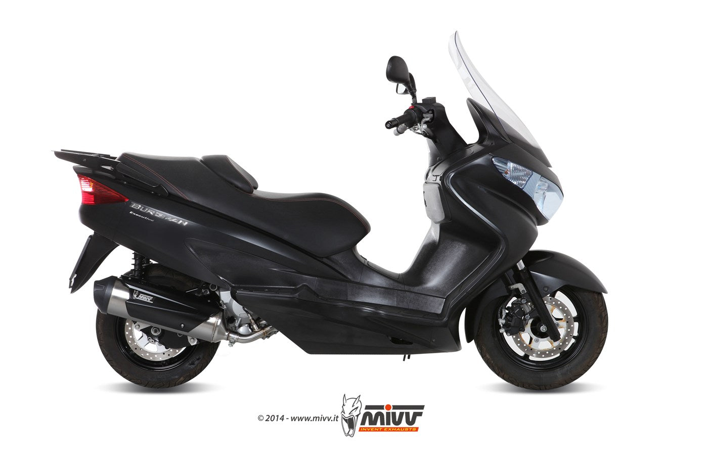 MIVV Full System 1x1, Urban Stainless Steel , Standard Exhaust For Suzuki Burgman 200 2007-2013