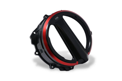 CNC Racing Bi-Color Clear Clutch Cover For MV Agusta F3/B3 Models With a Cable Clutch