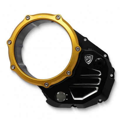 CNC Racing Clear Wet Clutch Cover for the Ducati Multistrada 1200/1260 (2015+) and XDiavel / Diavel 1260