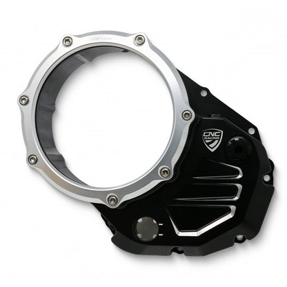 CNC Racing Clear Wet Clutch Cover for the Ducati Hypermotard 821 (2015) / 939 / 950, Multistrada 950, Supersport /S, Monster 821, Scrambler 1100