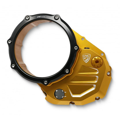 CNC Racing Clear Wet Clutch Cover for the Ducati Multistrada 1200/1260 (2015+) and XDiavel / Diavel 1260