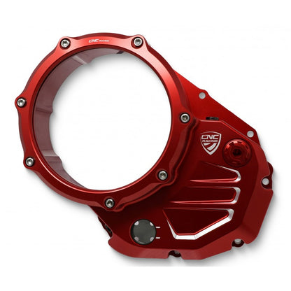 CNC Racing Clear Wet Clutch Cover for the Ducati Hypermotard 821 (2015) / 939 / 950, Multistrada 950, Supersport /S, Monster 821, Scrambler 1100