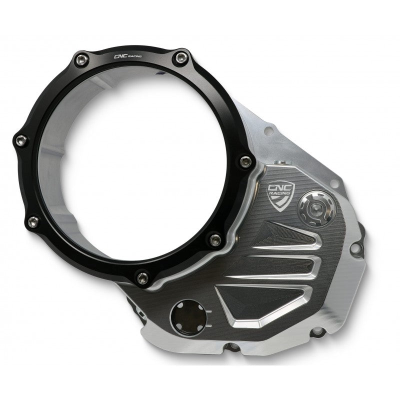 CNC Racing Clear Wet Clutch Cover for the Ducati Hypermotard 821 (2015) / 939 / 950, Multistrada 950, Supersport /S, Monster 821, Scrambler 1100