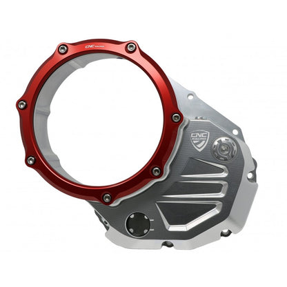 CNC Racing Clear Wet Clutch Cover for the Ducati Monster 937 (2021+) and Multistrada V2 (22-24)