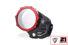CNC Racing TROY BAYLISS LIMITED EDITION Clear Wet Clutch Cover for the Ducati Hypermotard 821 (2015) / 939 / 950, Multistrada 950, Supersport /S, Monster 821, Scrambler 1100