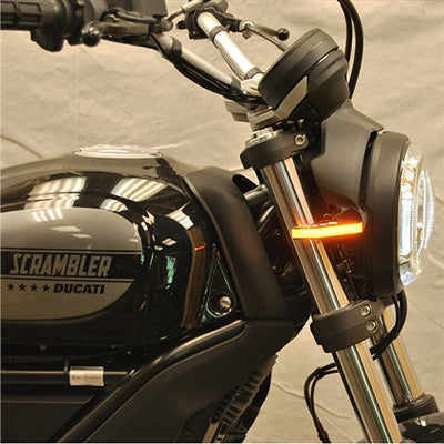 New Rage Cycles (NRC) Ducati Scrambler SIXTY2 / Cafe Racer / Desert Sled Front Turn Signals (Indicators)