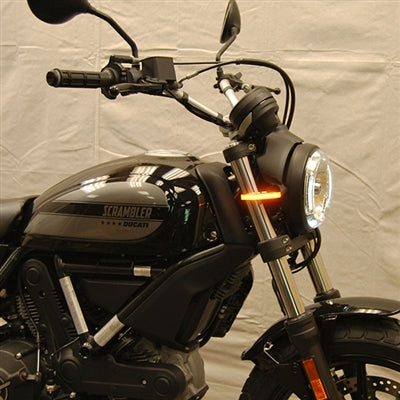 New Rage Cycles (NRC) Ducati Scrambler SIXTY2 / Cafe Racer / Desert Sled Front Turn Signals (Indicators)