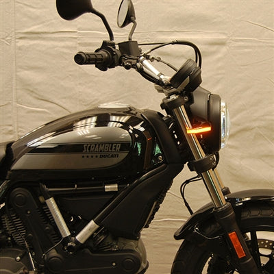 New Rage Cycles (NRC) Ducati Scrambler SIXTY2 / Cafe Racer / Desert Sled Front Turn Signals (Indicators)