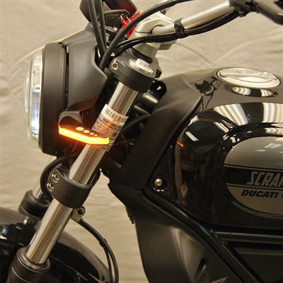 New Rage Cycles (NRC) Ducati Scrambler SIXTY2 / Cafe Racer / Desert Sled Front Turn Signals (Indicators)
