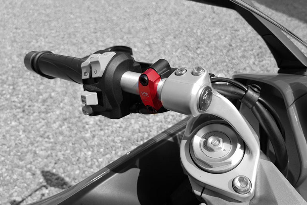 CNC Racing Brembo Master Cylinder Clamp - Mirror Eliminator- Replaces 62640571A