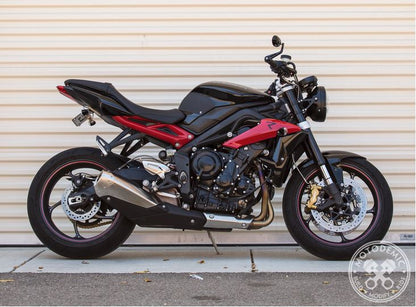 Motodemic Single LED and Round Halogen Headlight Conversion Kit for the 2012 Triumph Street Triple