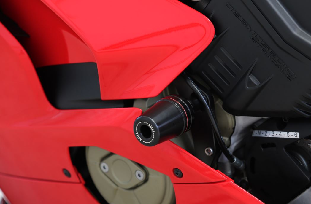 AELLA Frame Slider Kit For the Ducati Panigale V4 R / SP (up to 2021), and V4's with the Dry Clutch Conversion