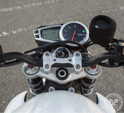 Motodemic Single LED and Round Halogen Headlight Conversion Kit for the 2012 Triumph Street Triple