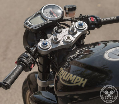 Motodemic Single LED and Round Halogen Headlight Conversion Kit for the 2013-2016 Triumph Street Triple