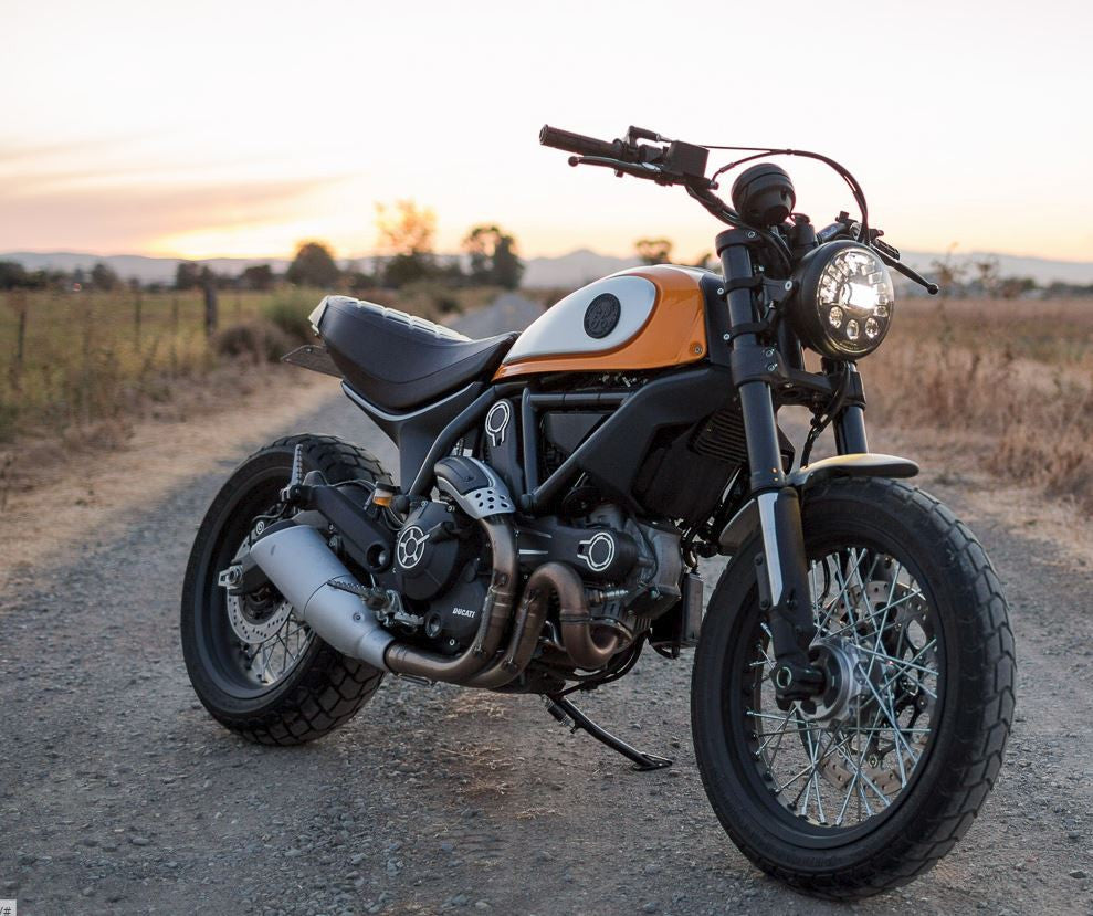 Motodemic LED Headlight Conversion Kit for the Ducati Scrambler (15-18)