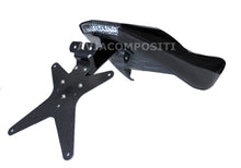 AviaCompositi Carbon Fiber License plate Mount Kit  for Tail For Single Muffler Exhaust for Ducati Hypermotard 1100 / Evo / 796