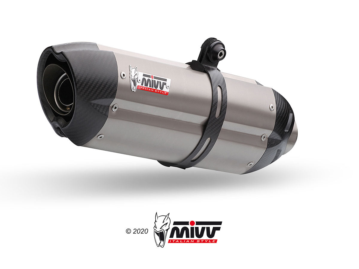 MIVV Slip-on, Suono Full Titanium, Standard Exhaust For Ducati Hypermotard 1100 07-09, Hypermotard 1100 Evo 10-12