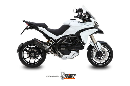 MIVV Slip-on, Suono Black, Standard Exhaust For Ducati Multistrada 1200 2010-2014
