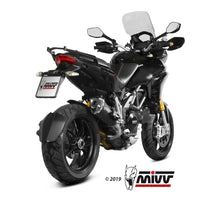 MIVV Slip-on, Delta Race Black, Standard Exhaust For Ducati Multistrada 1200 2010-2014