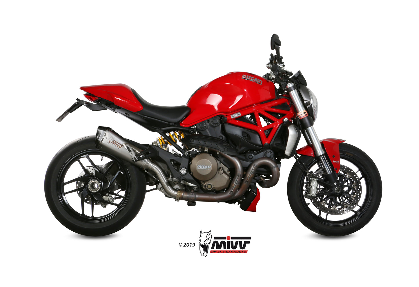 MIVV Slip-on, Delta Race Stainless Steel, Standard Exhaust For Ducati Monster 1200 / S 2014-2016