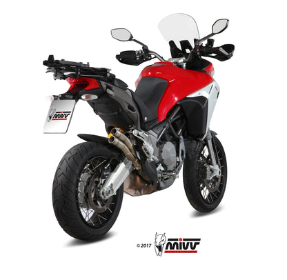 MIVV Slip-on, Double Gun Titanium, Standard Exhaust For Ducati Multistrada 950 17-21, Multistrada 1200 Enduro 16-18