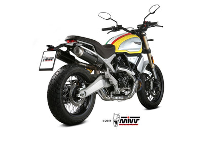 MIVV 2 Slip-on, GPpro Carbon, Standard Exhaust For Ducati Scrambler 1100 2018-2020